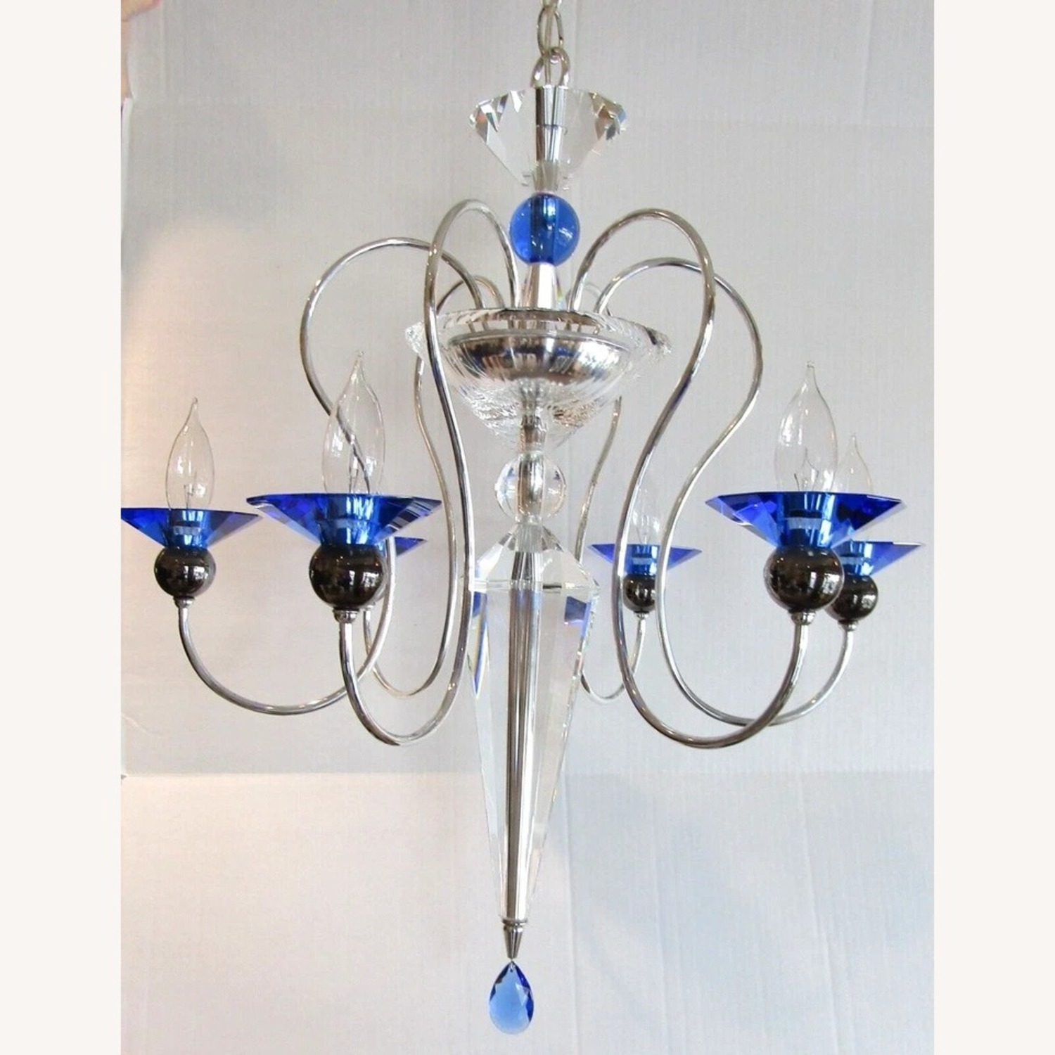 Schonbek Rhiannon 6 Light Sapphire Chandelier - image-3
