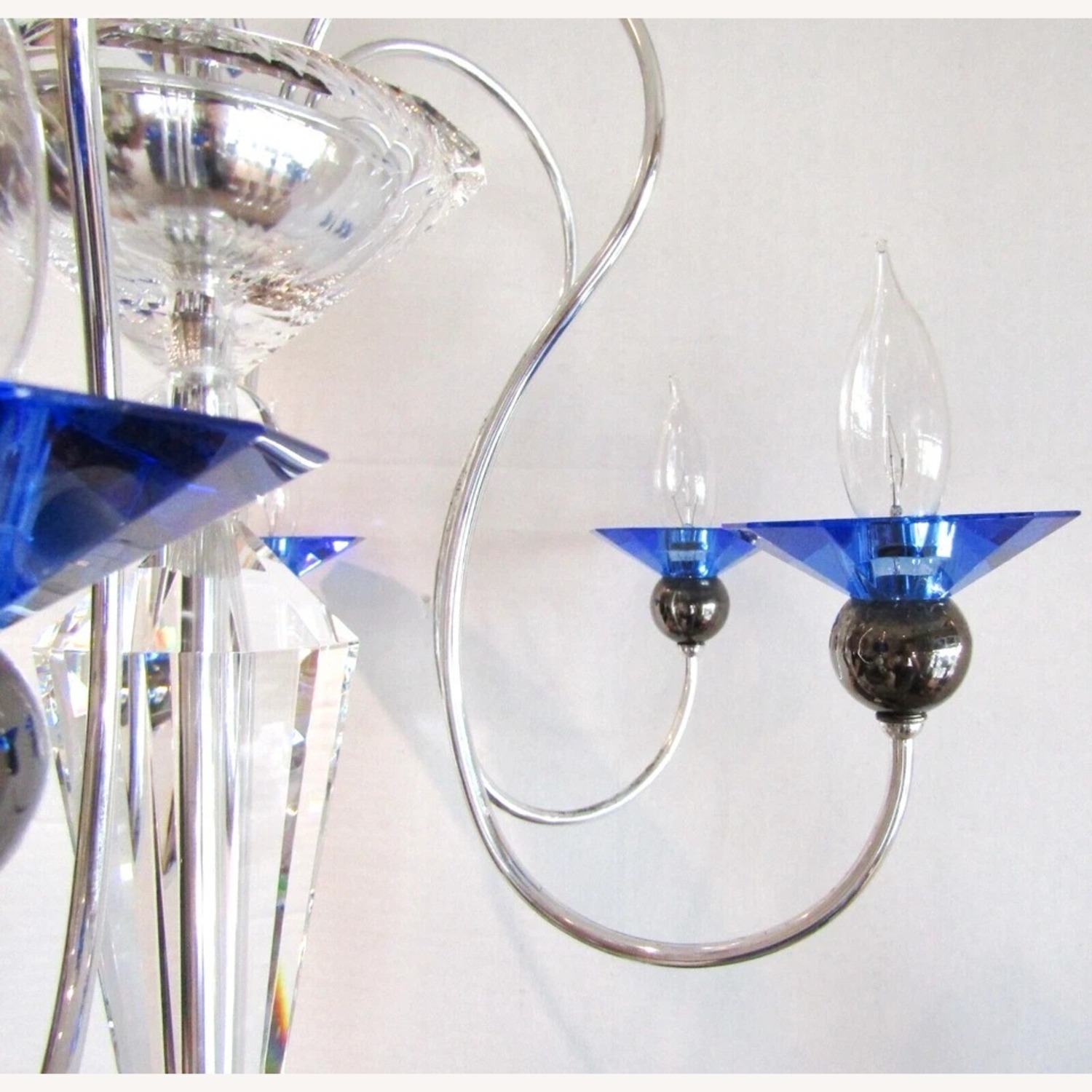 Schonbek Rhiannon 6 Light Sapphire Chandelier - image-9