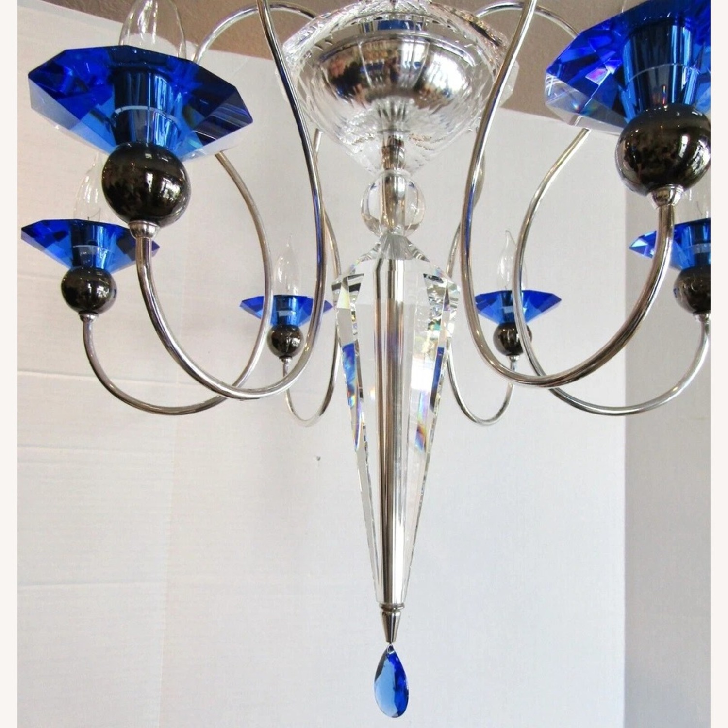 Schonbek Rhiannon 6 Light Sapphire Chandelier - image-10