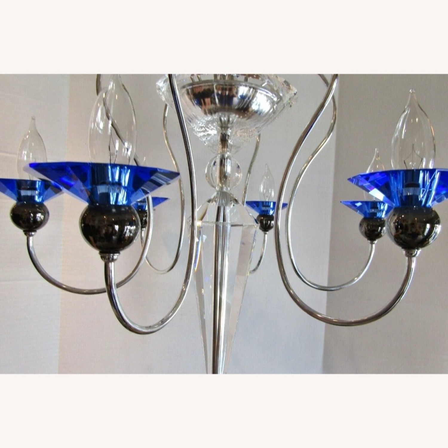 Schonbek Rhiannon 6 Light Sapphire Chandelier - image-8