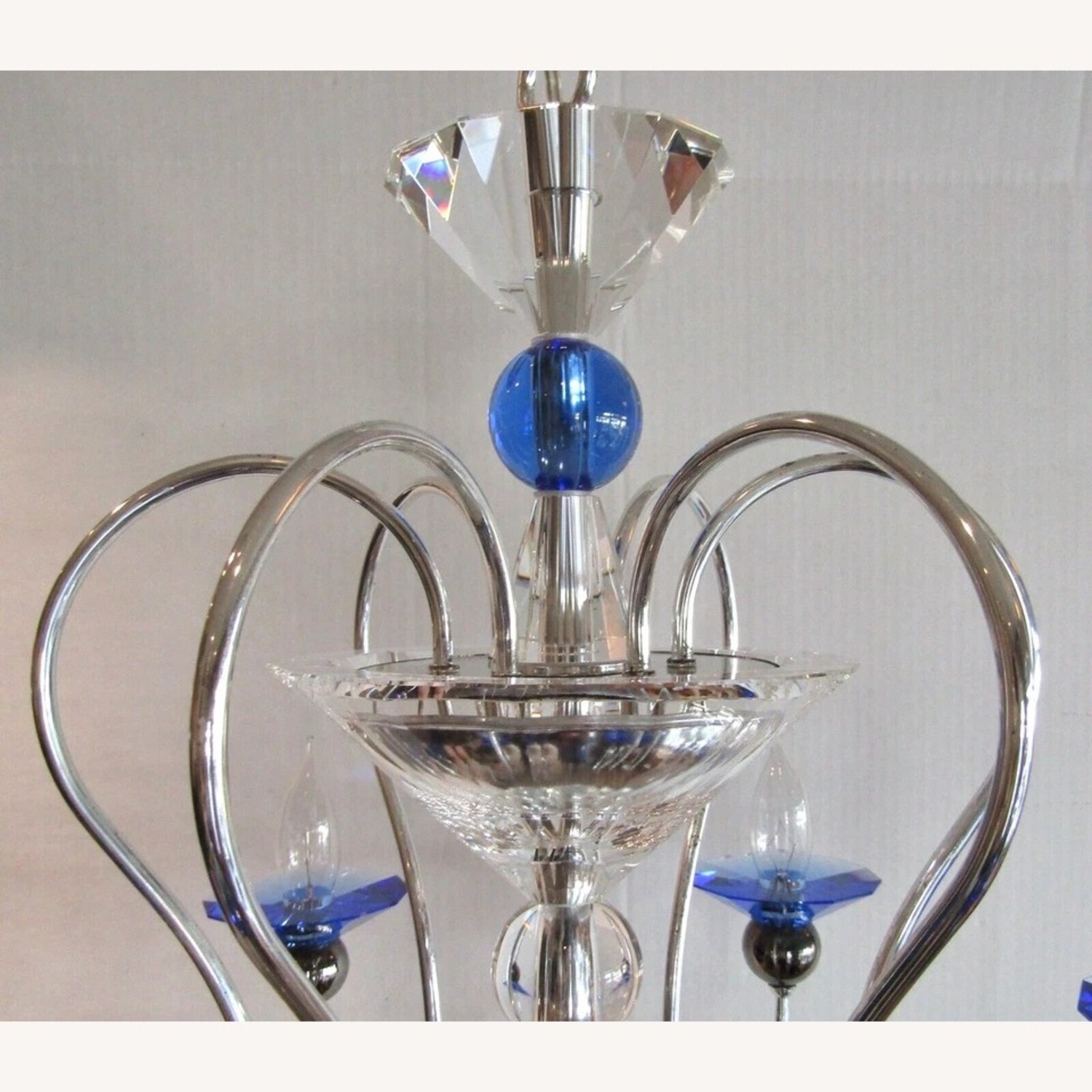 Schonbek Rhiannon 6 Light Sapphire Chandelier - image-5