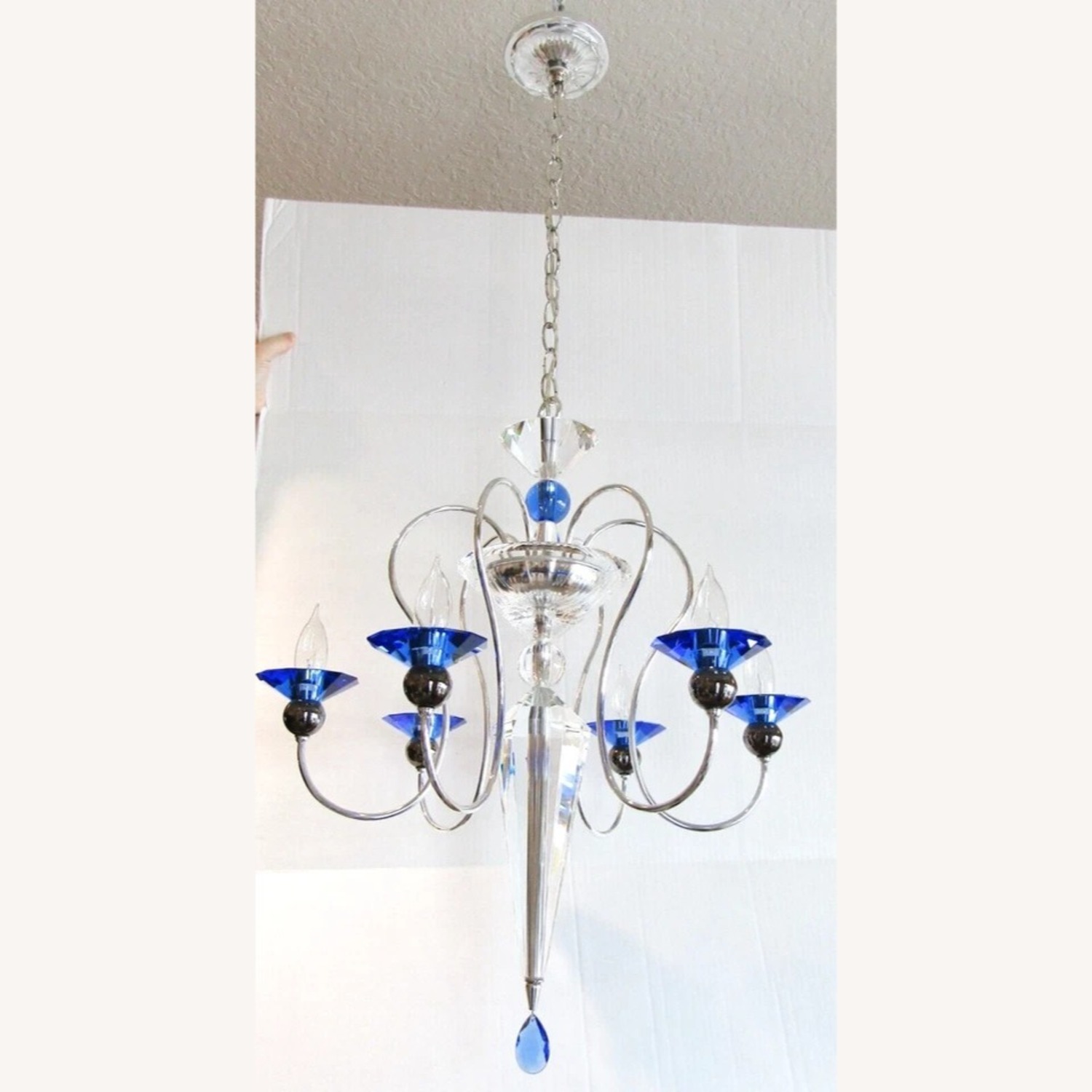 Schonbek Rhiannon 6 Light Sapphire Chandelier - image-2