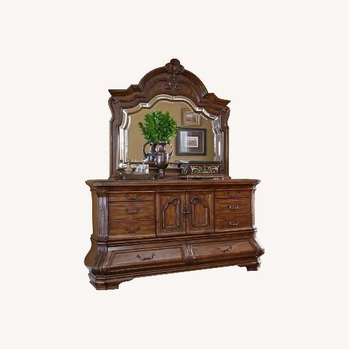 Used Michael Amini Tuscano Dresser with Mirror  for sale on AptDeco