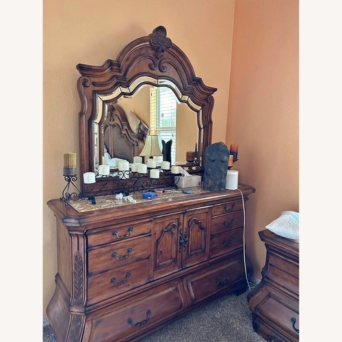 Used Michael Amini Tuscano Dresser with Mirror  for sale on AptDeco