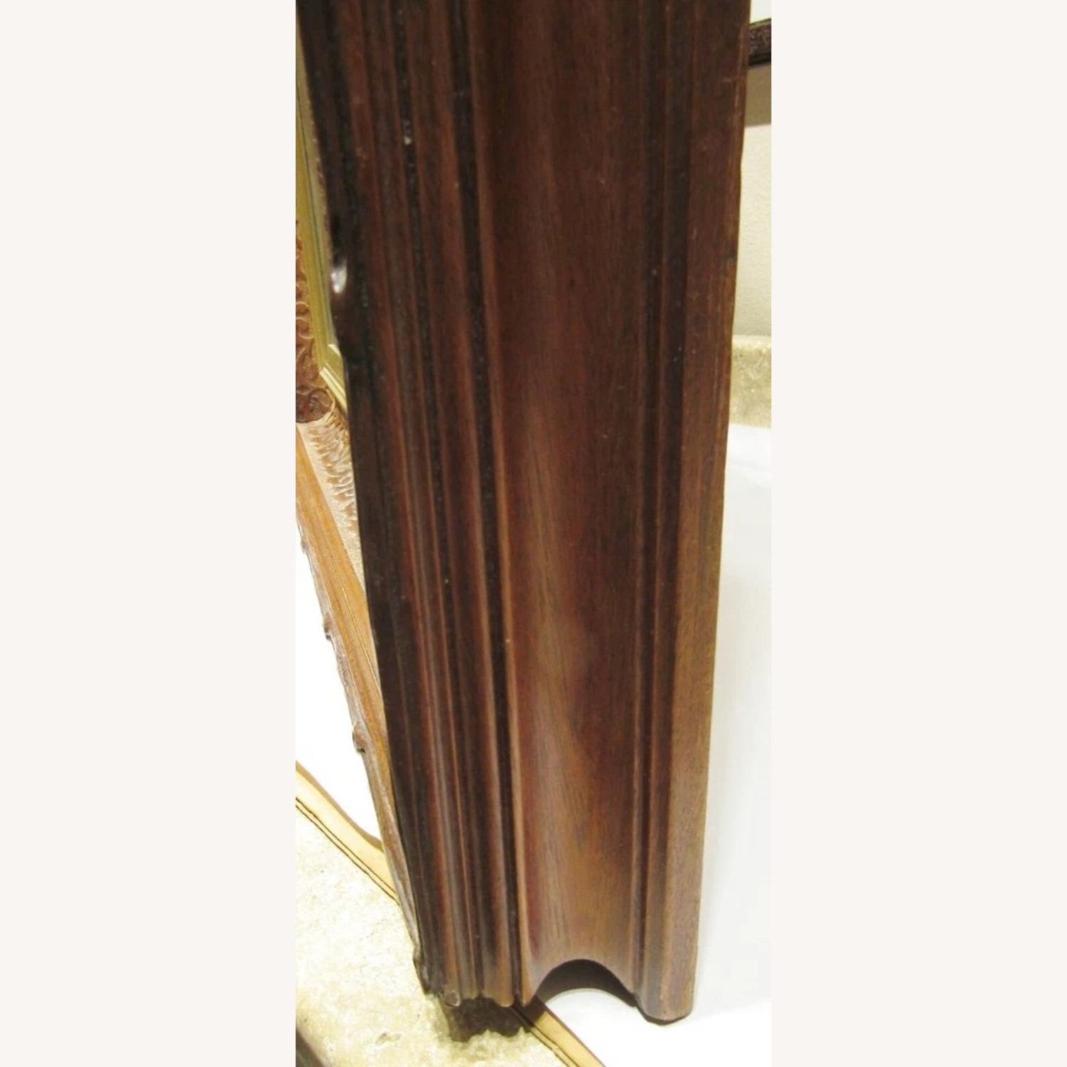 Antique Walnut Faux Casetta Wall Mirror 1870s - image-8