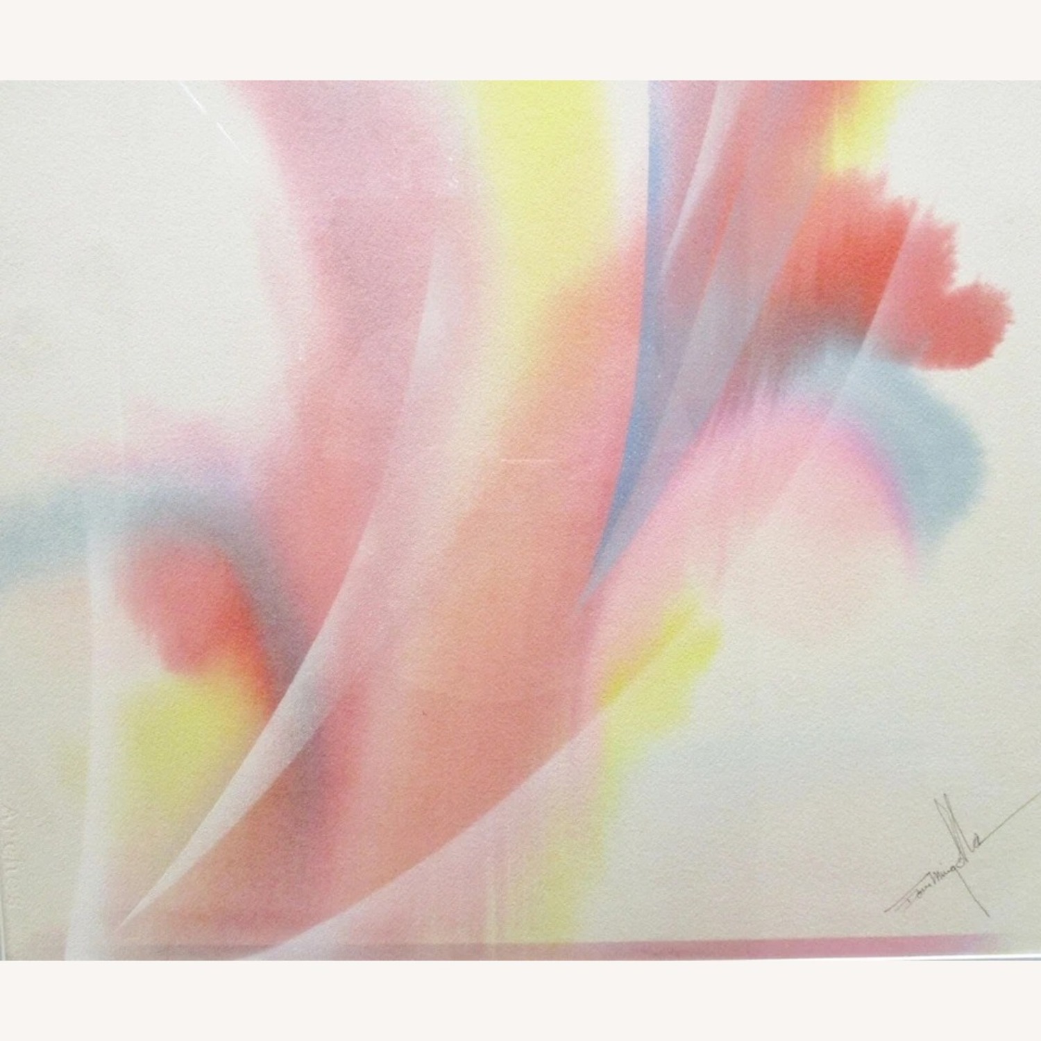 Original Dom Mingolla Abstract Water Color 1970s - image-4