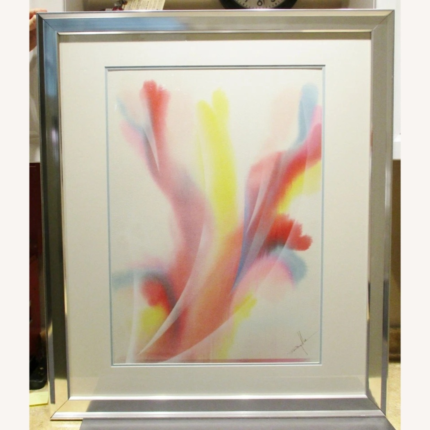 Original Dom Mingolla Abstract Water Color 1970s - image-1