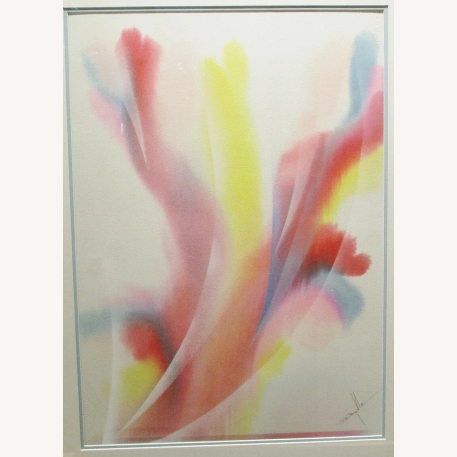 Original Dom Mingolla Abstract Water Color 1970s - image-2