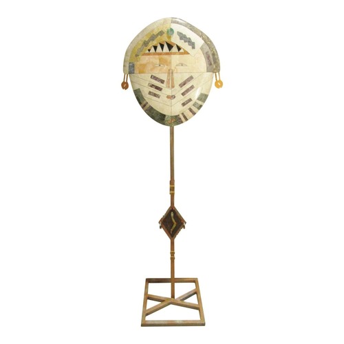 Used Tessellated Stone Brass Sculpture Joseph de Castro for sale on AptDeco