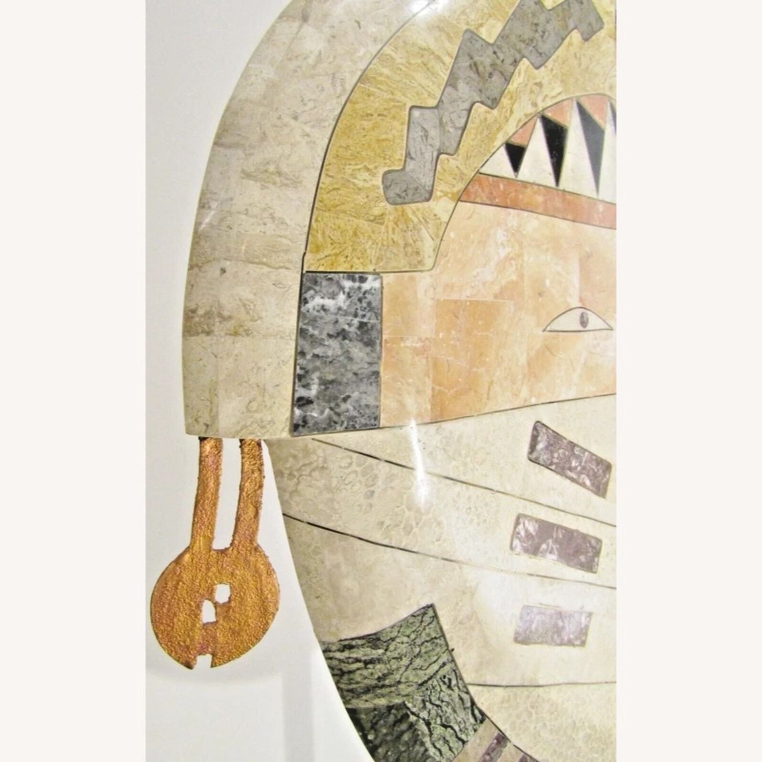 Tessellated Stone Brass Sculpture Joseph de Castro - image-4