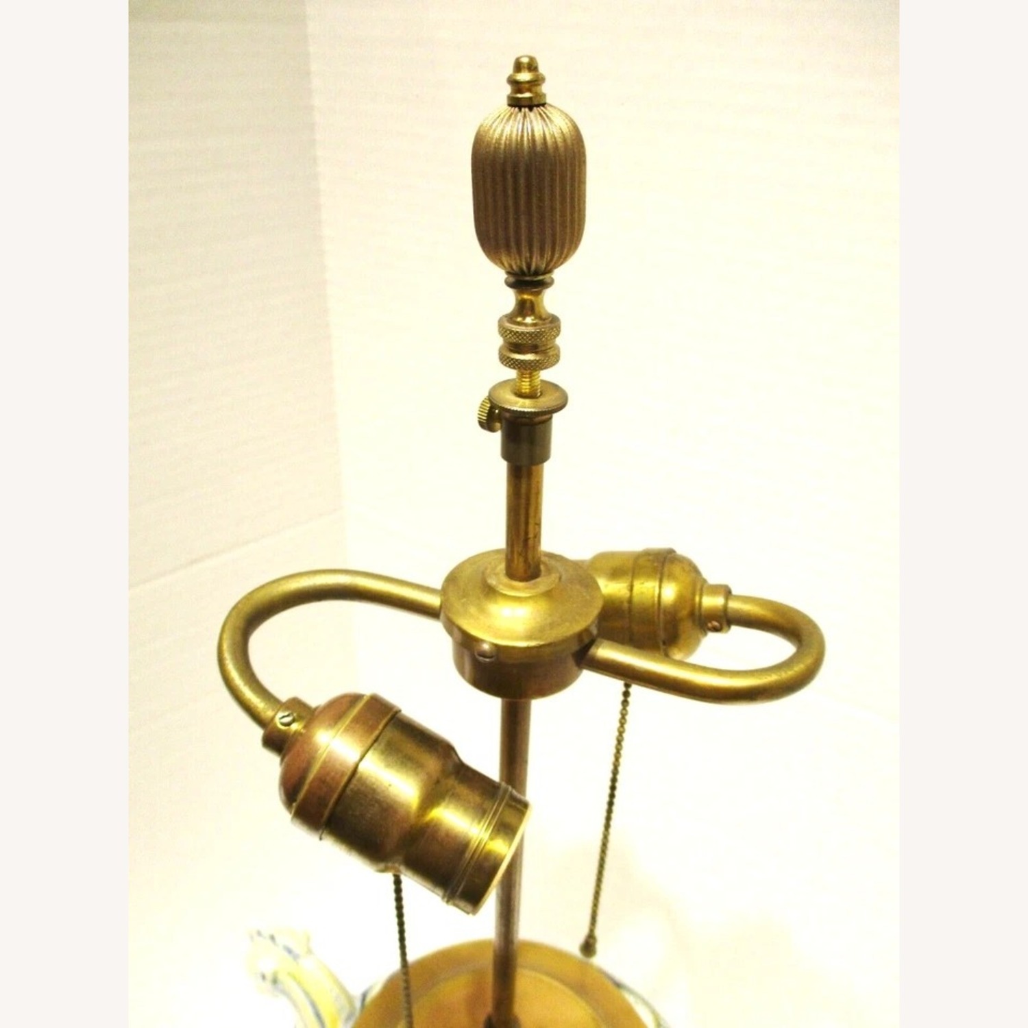 Antique Italian Majolica Cantagalli Vase Lamp - image-10