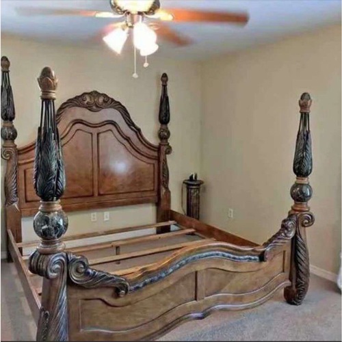 Used Michael Amini Eden King Size Bedframe for sale on AptDeco
