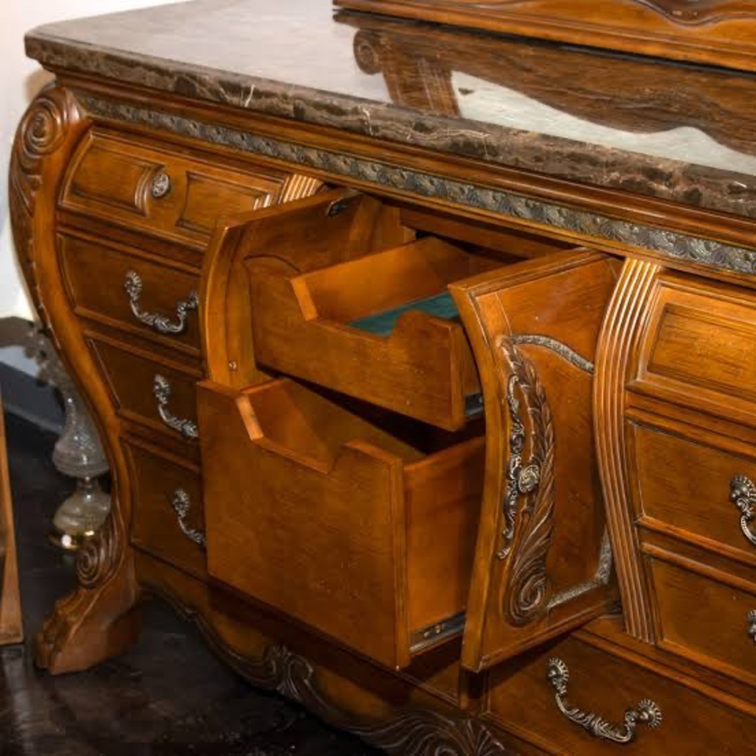 Michael Amini Eden Dresser with Mirror - image-2