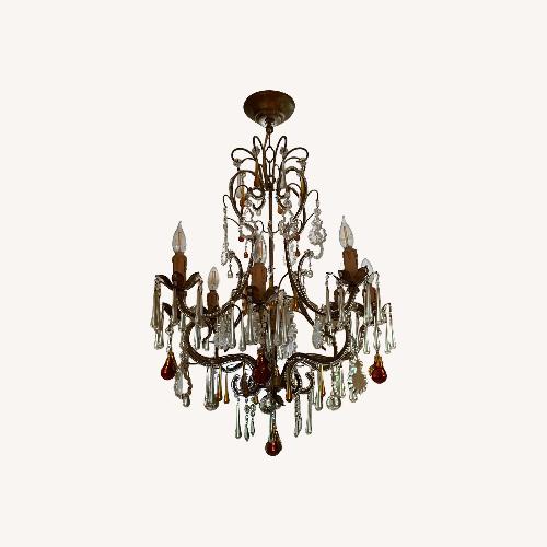 Used Murano Glass Chandelier- 8 Light, Circa 1970’s  for sale on AptDeco