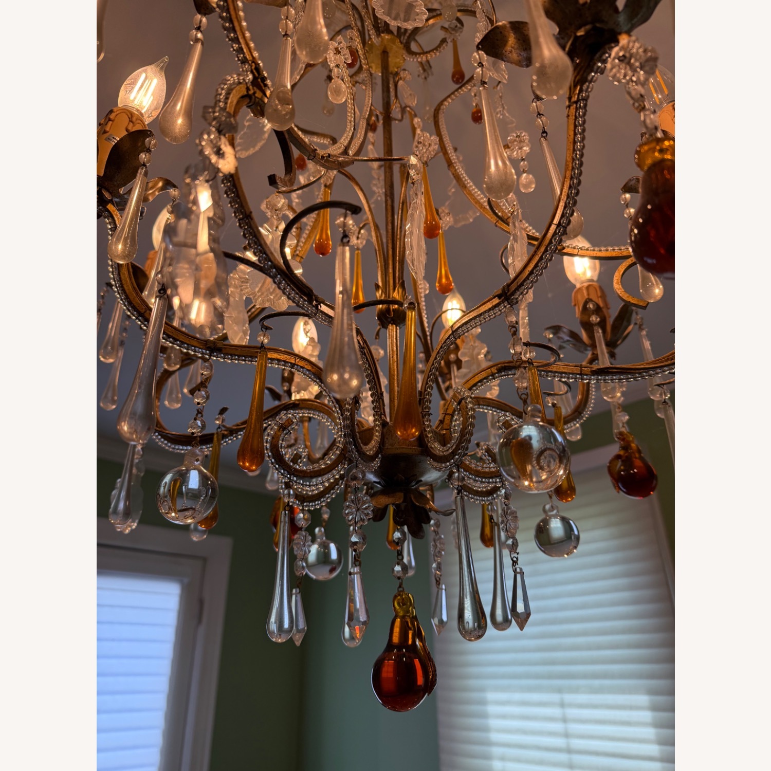 Murano Glass Chandelier- 8 Light, Circa 1970’s  - image-3