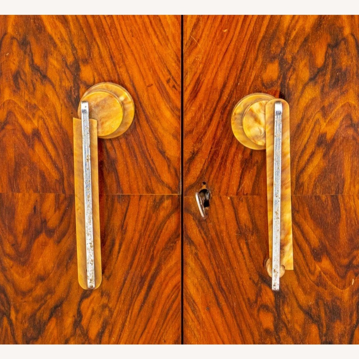 Art Deco Burlwood Veneer Bar, Circa 1930s - image-3