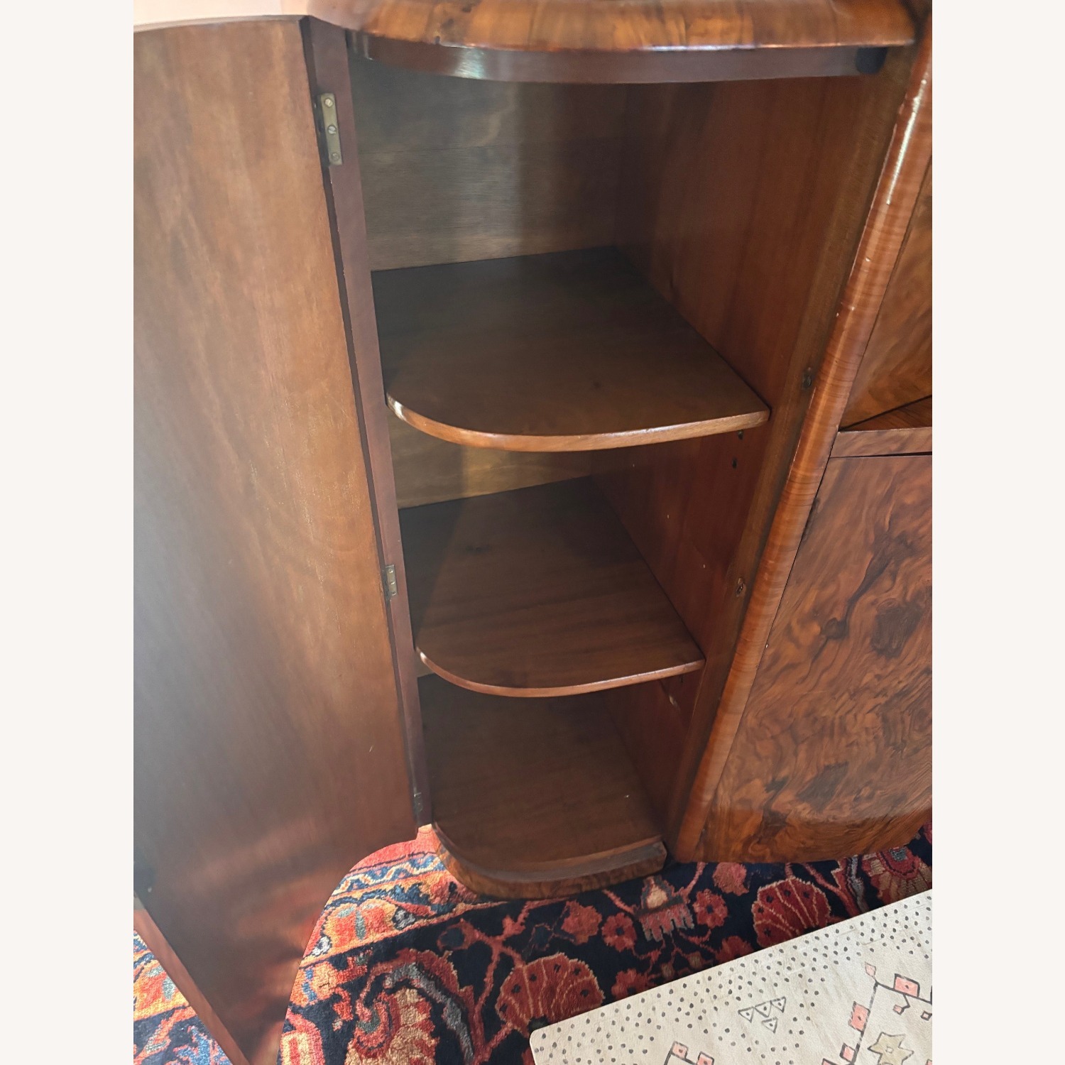 Art Deco Burlwood Veneer Bar, Circa 1930s - image-6