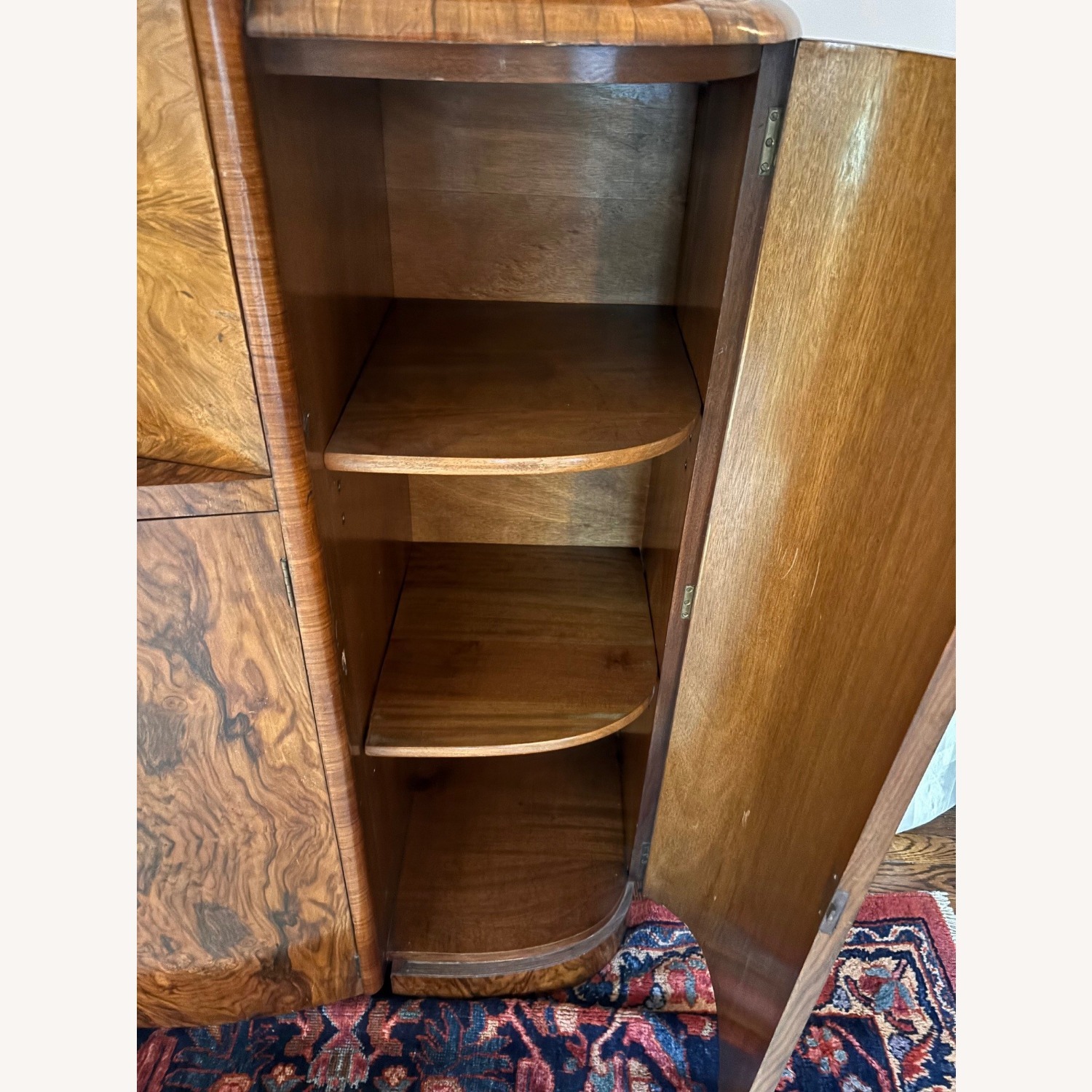 Art Deco Burlwood Veneer Bar, Circa 1930s - image-5