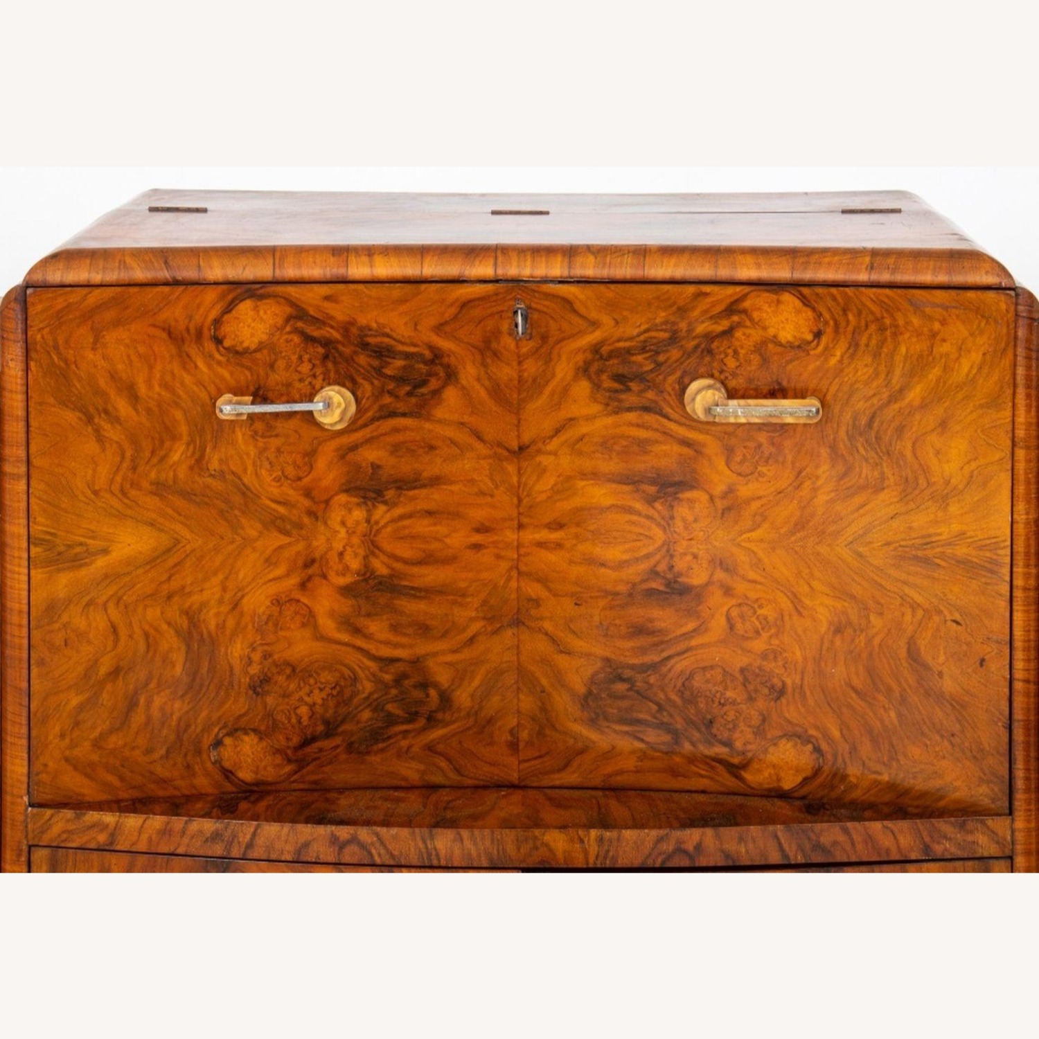 Art Deco Burlwood Veneer Bar, Circa 1930s - image-2