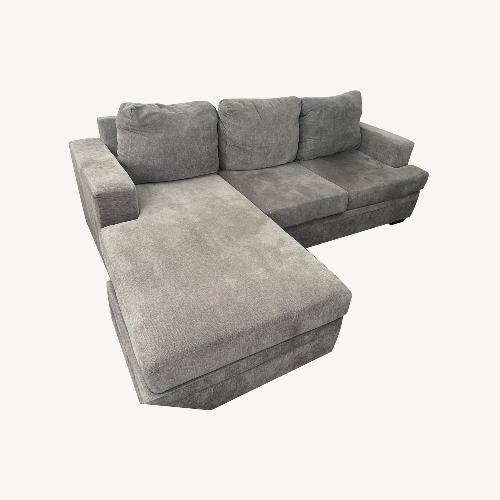 Used Living Spaces Bonaterra Gray Sofa for sale on AptDeco