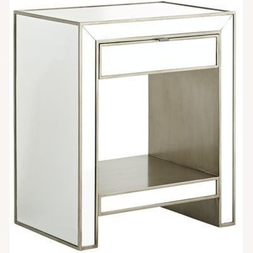 Used Pier 1 Imports Alexa Mirrored Nightstand for sale on AptDeco