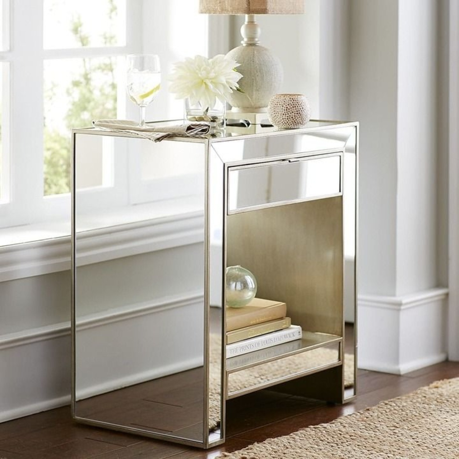 Pier 1 Imports Alexa Mirrored Nightstand - image-2