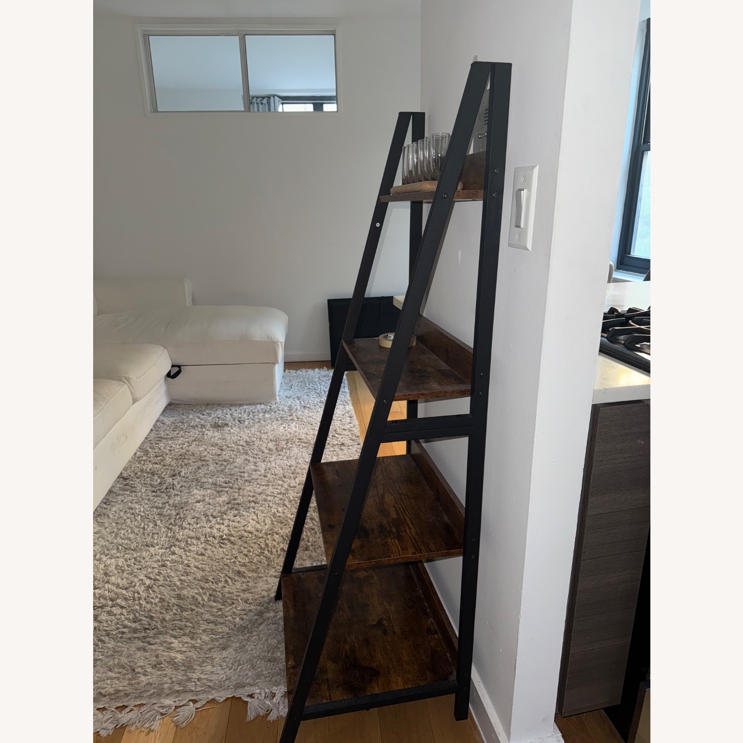 GreenForest Ladder Shelf 4 Tier Bookcase - image-2