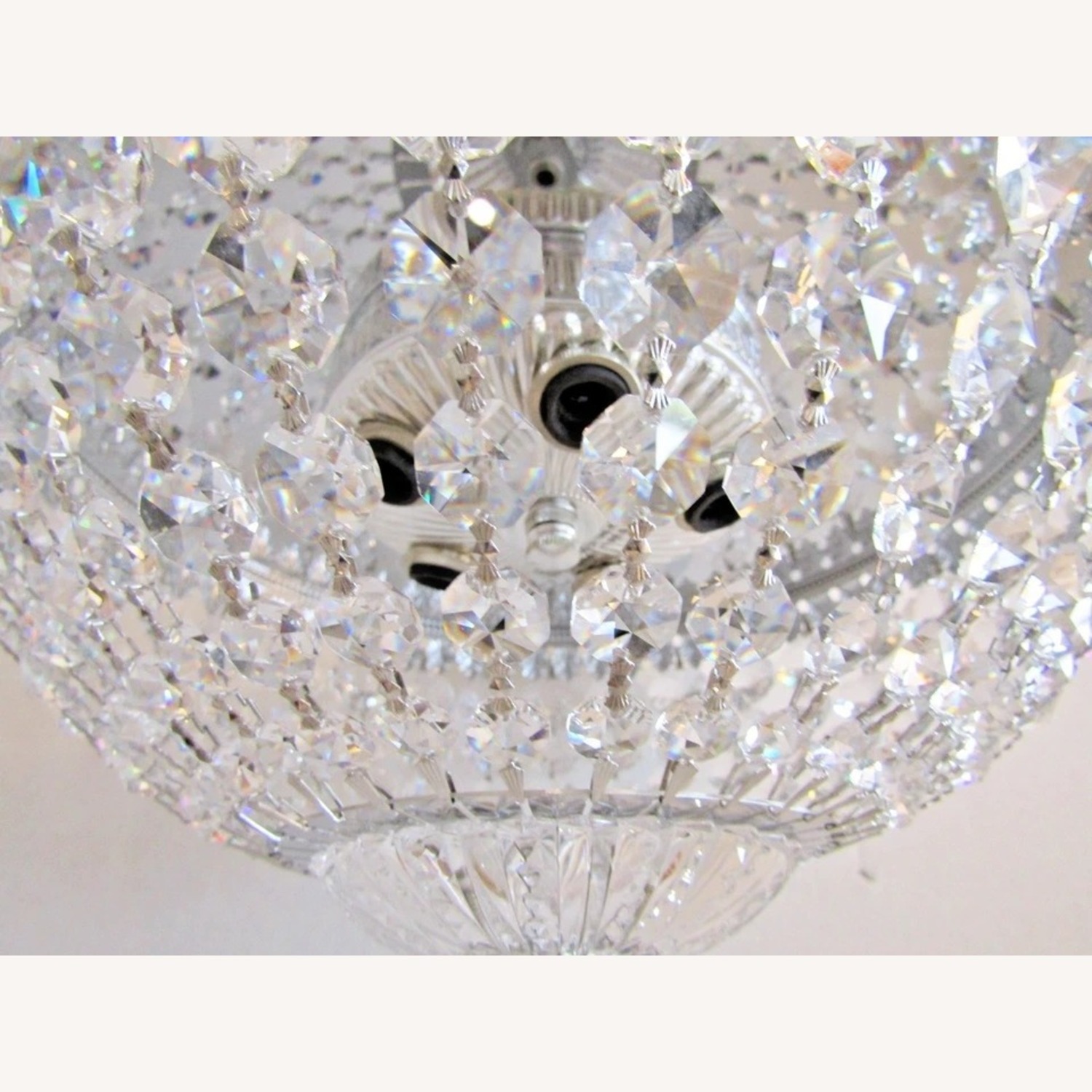 Schonbek Crystal Flush Mount Ceiling Fixture - image-6