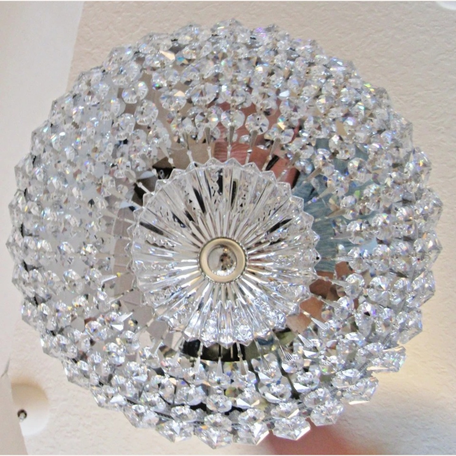 Schonbek Crystal Flush Mount Ceiling Fixture - image-11