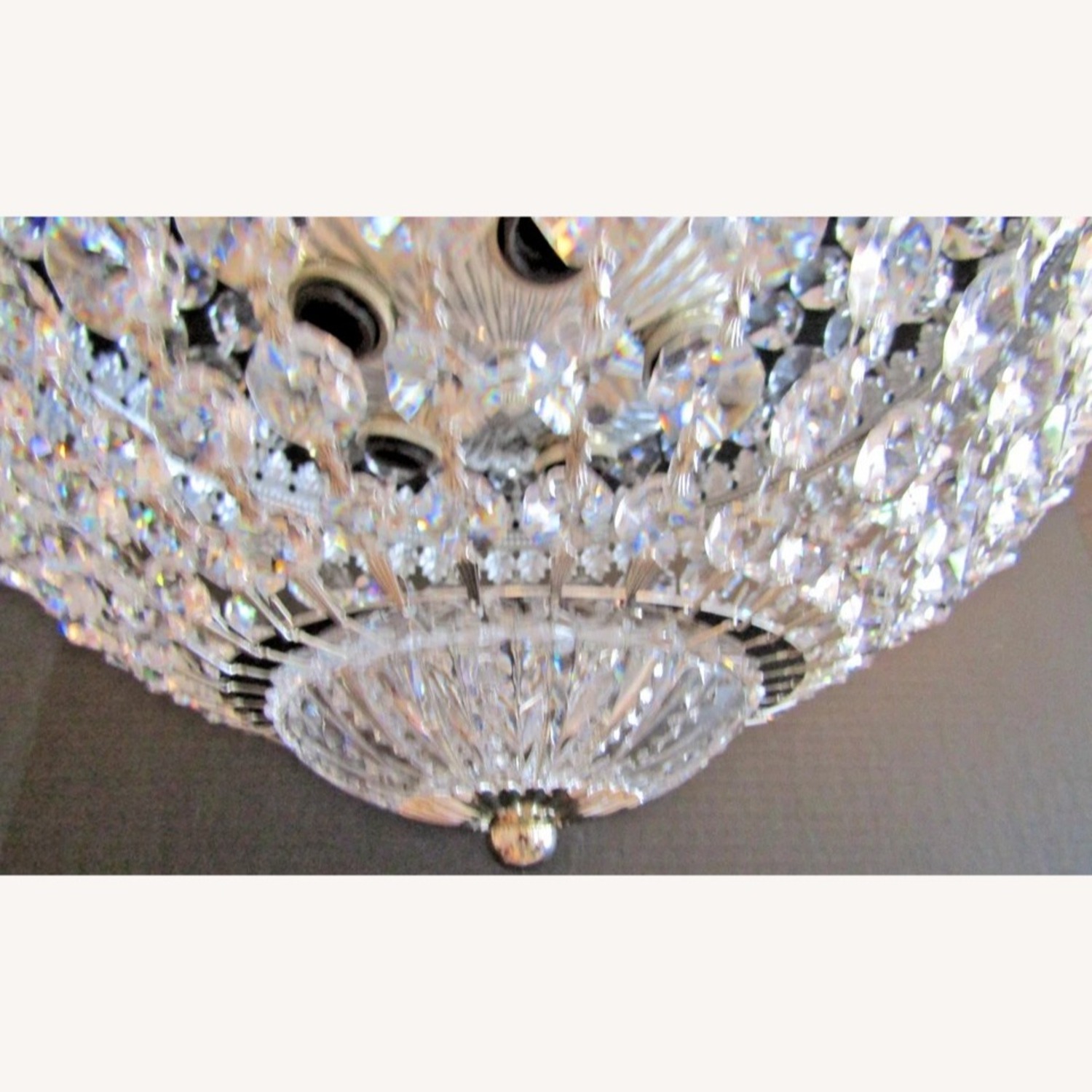 Schonbek Crystal Flush Mount Ceiling Fixture - image-9