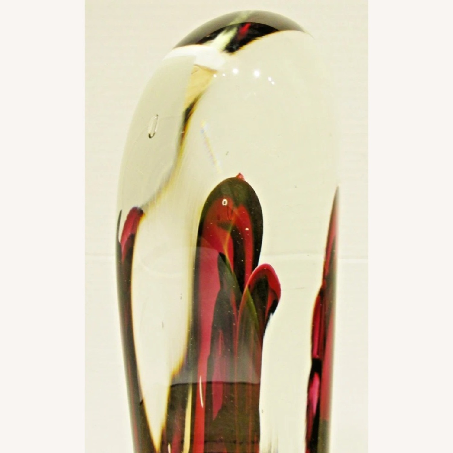 Rollin Karg Clear and Purple Glass Sculpture 1996 - image-5