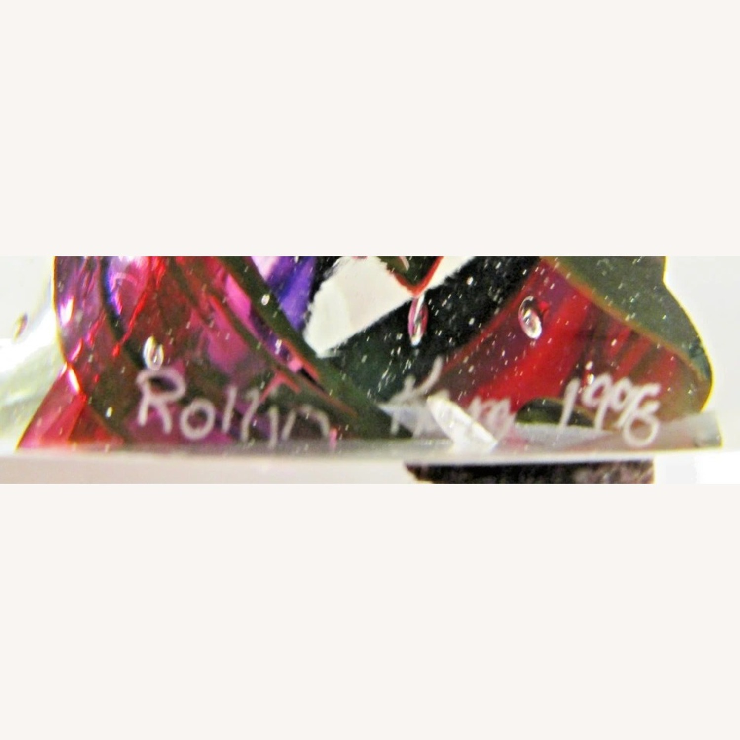 Rollin Karg Clear and Purple Glass Sculpture 1996 - image-8