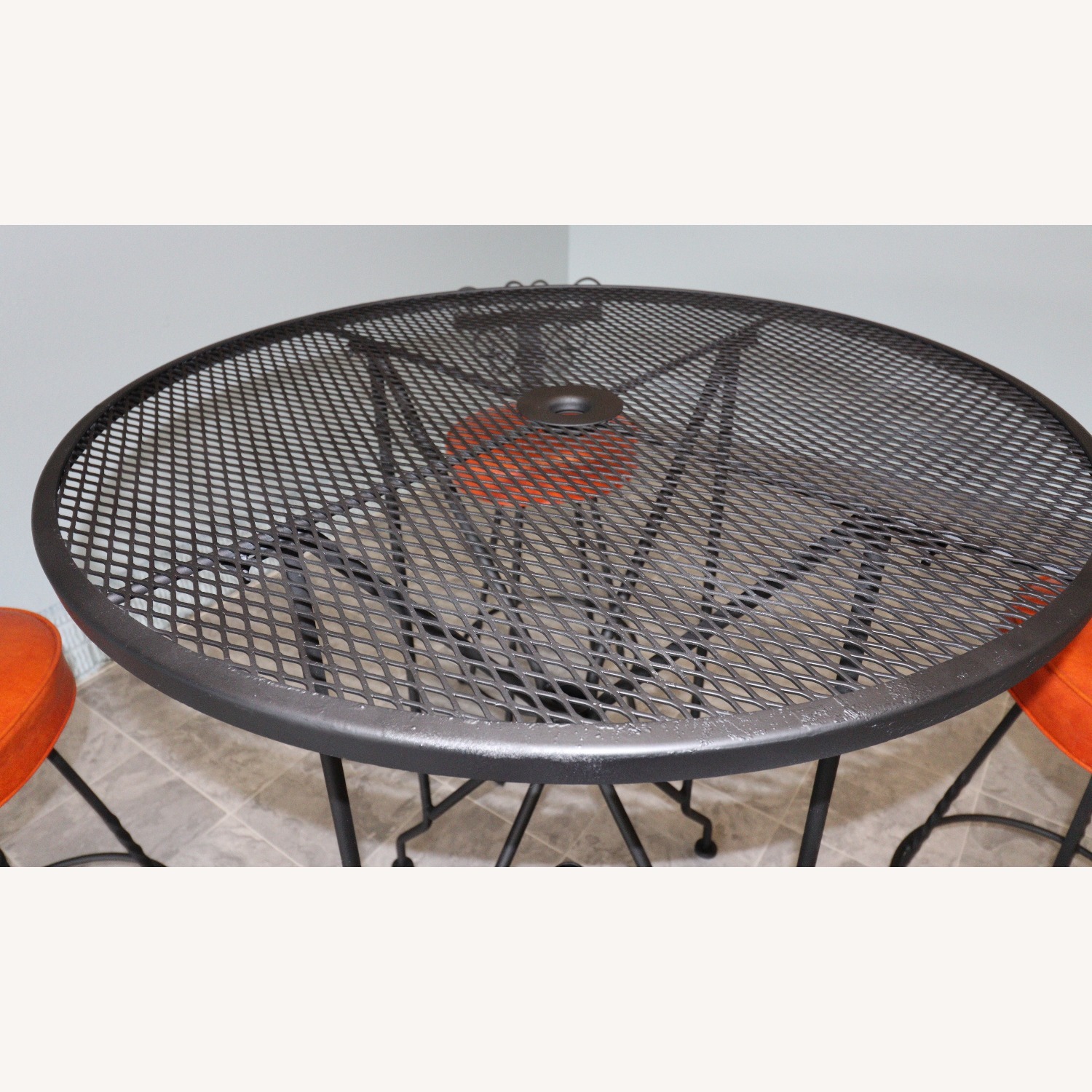 Wrought Iron Swivel Bar Stool Set - image-4