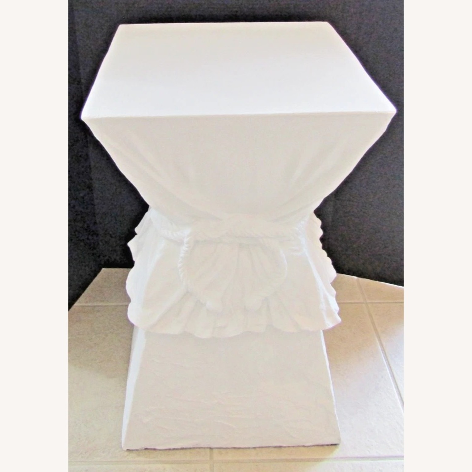 John Dickenson Faux Drapery Side Table - image-4