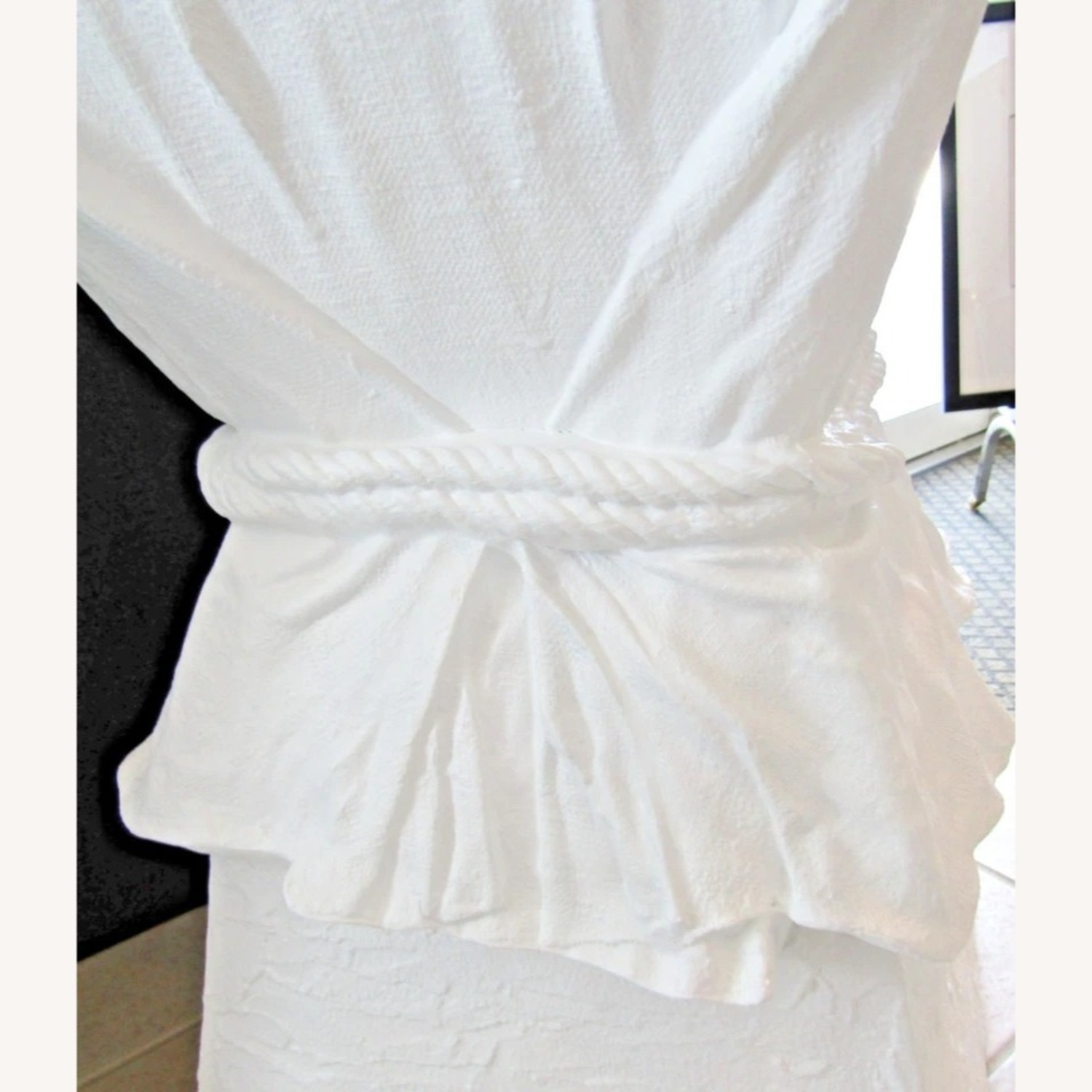 John Dickenson Faux Drapery Side Table - image-5