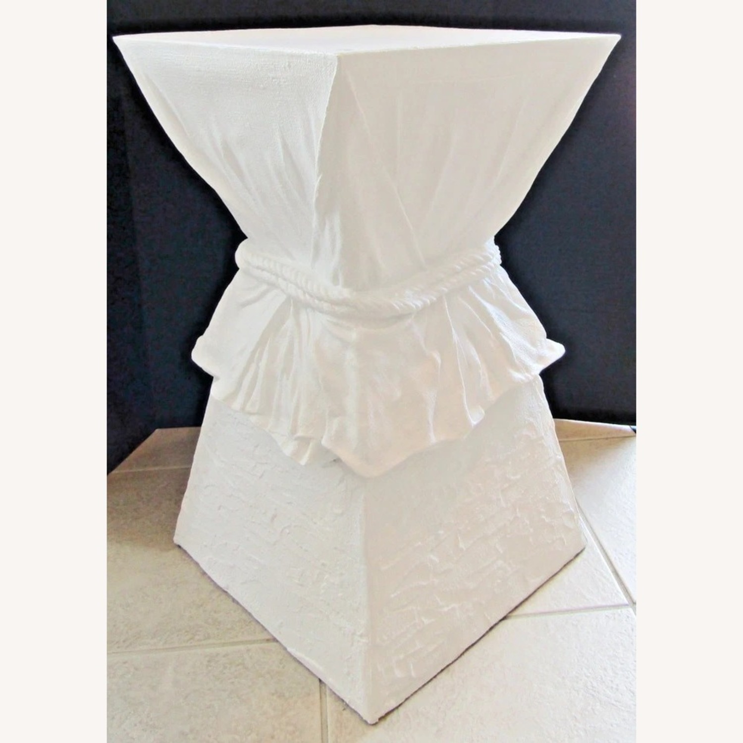 John Dickenson Faux Drapery Side Table - image-7