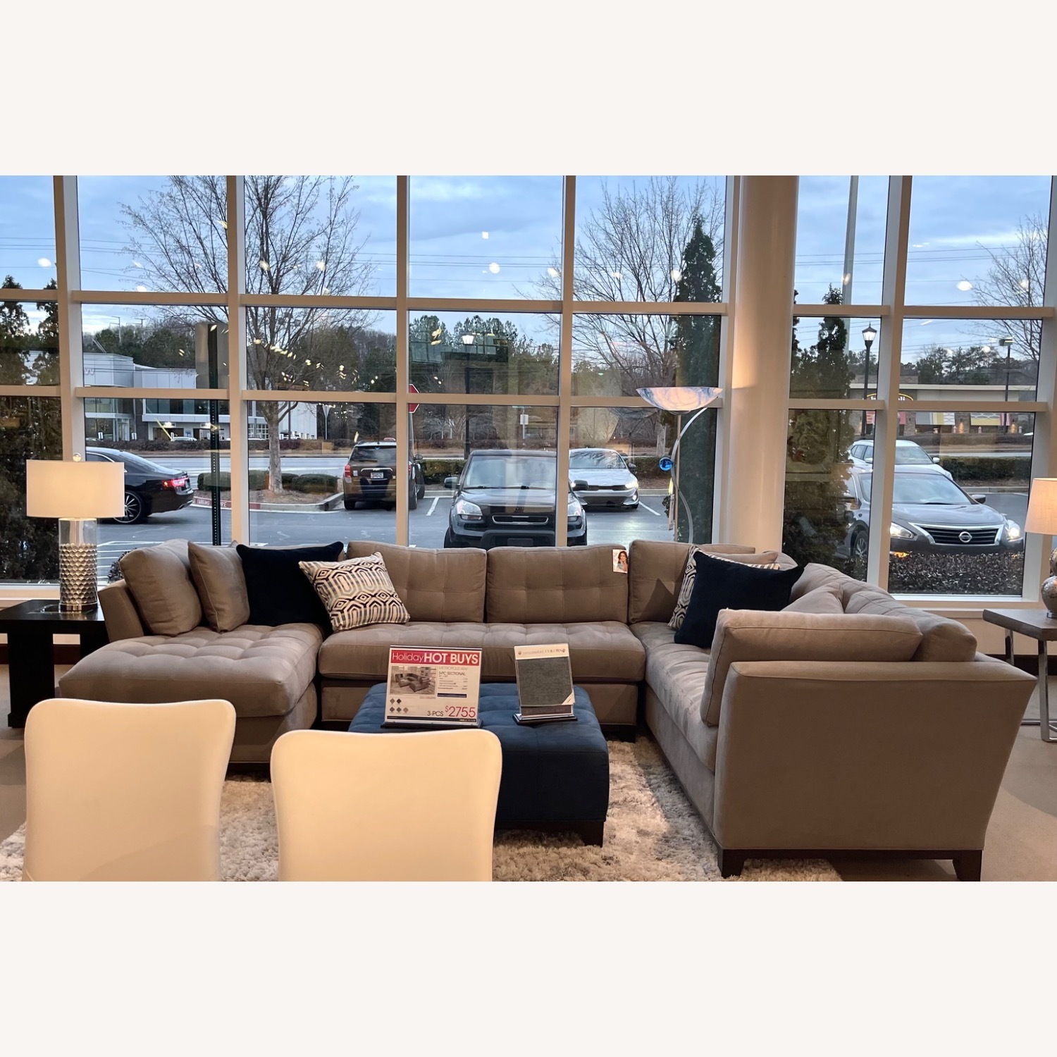 Gray Metro Microfiber 3-pc Sectional - image-5