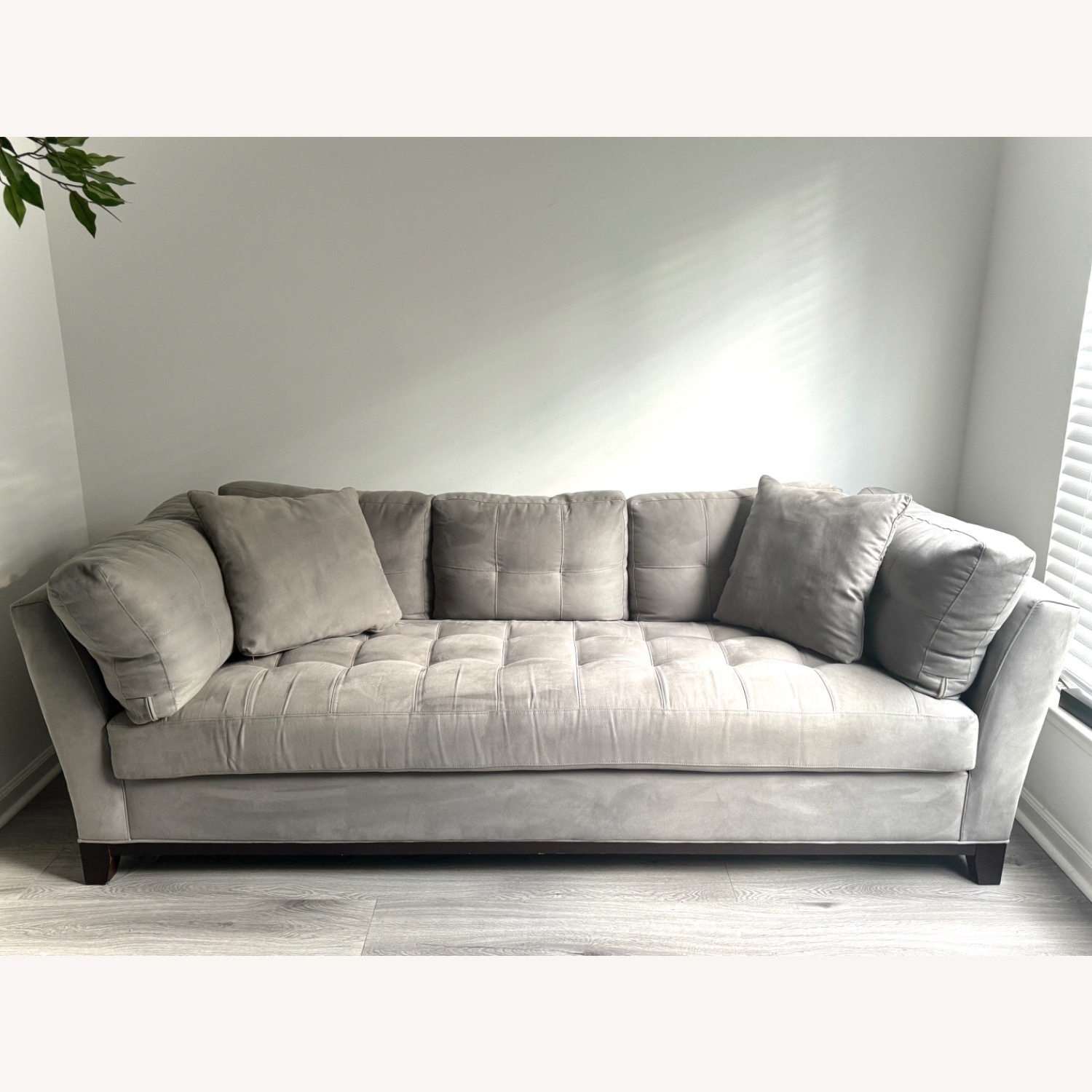 Gray Metro Microfiber 3-pc Sectional - image-1