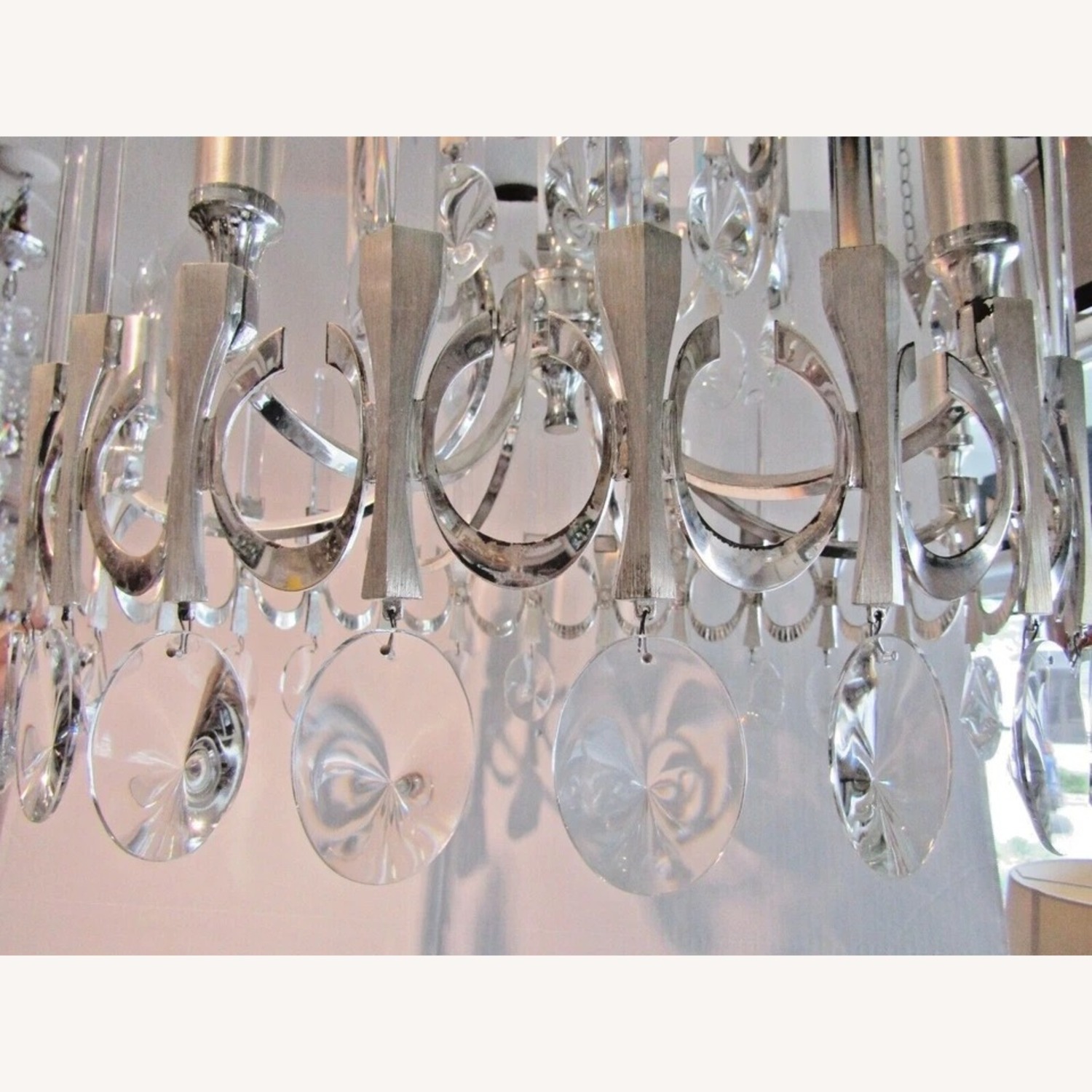 Sciolari Two Tiered Crystal Chandelier 1960's MCM - image-6