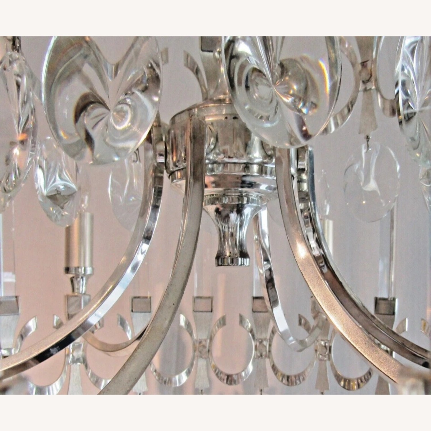 Sciolari Two Tiered Crystal Chandelier 1960's MCM - image-5