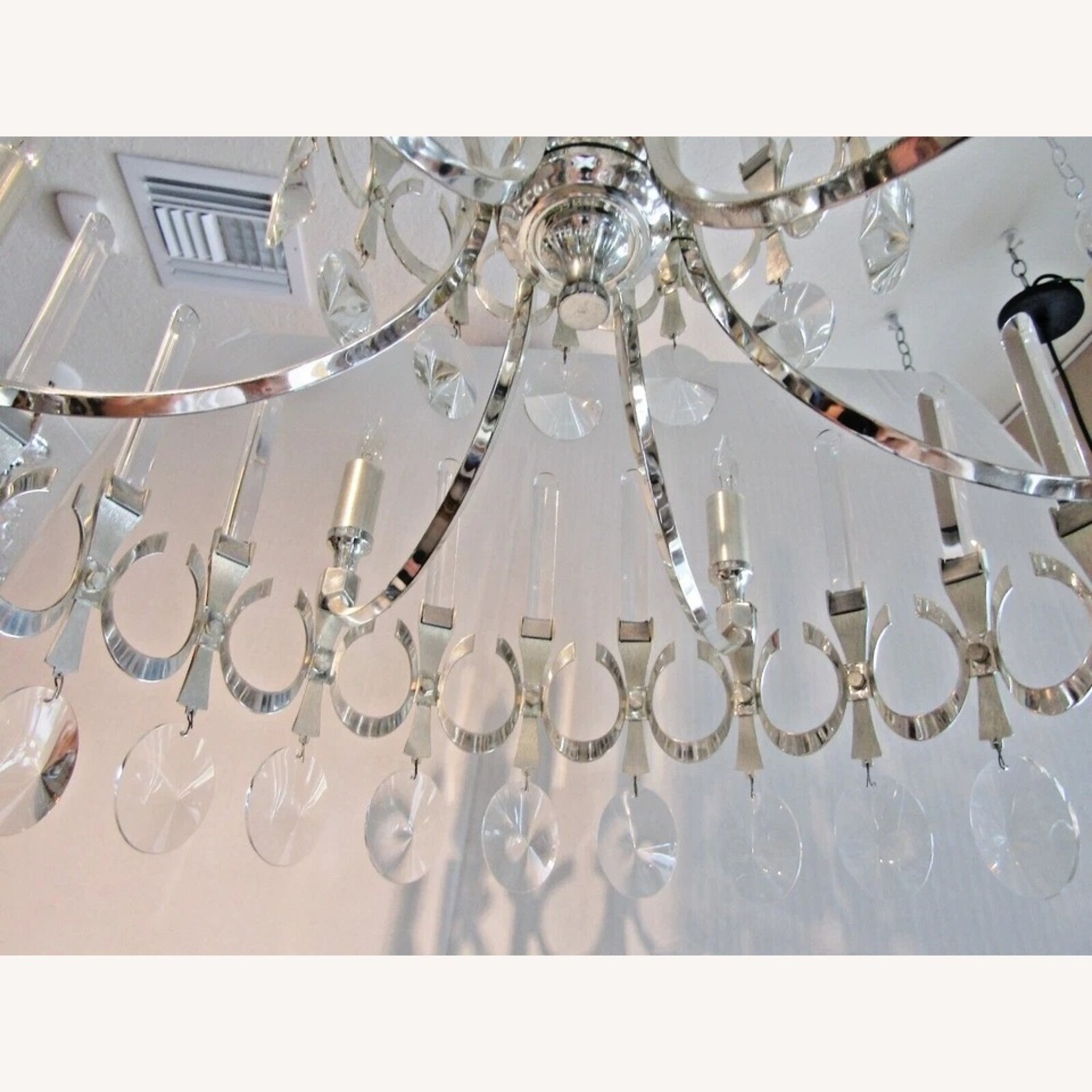 Sciolari Two Tiered Crystal Chandelier 1960's MCM - image-8