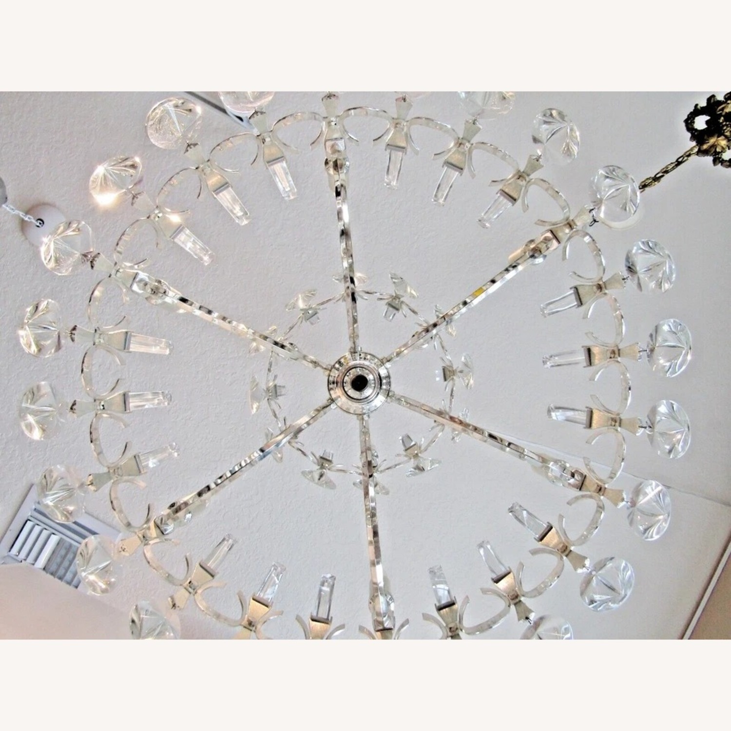 Sciolari Two Tiered Crystal Chandelier 1960's MCM - image-9