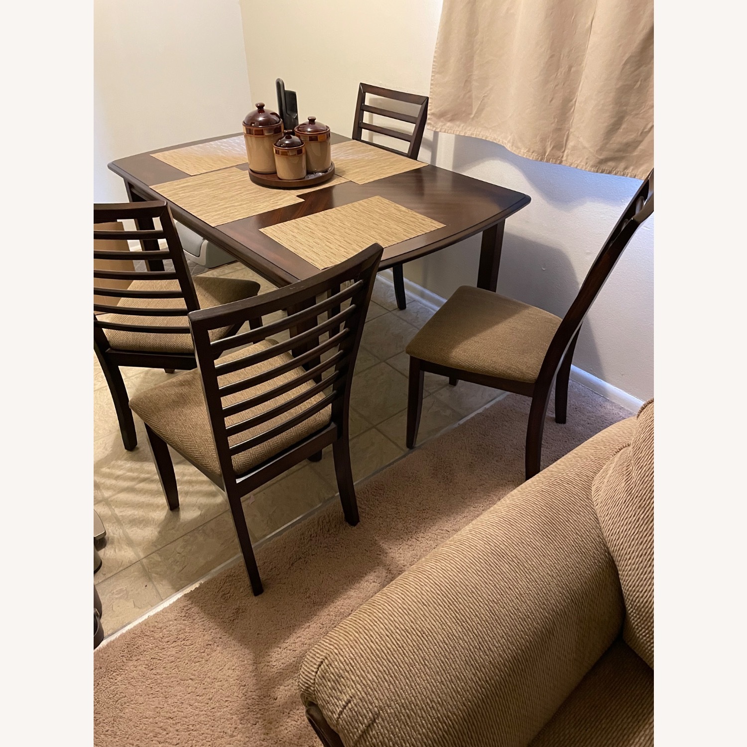 Dining Room Table with 4 Chairs - image-1