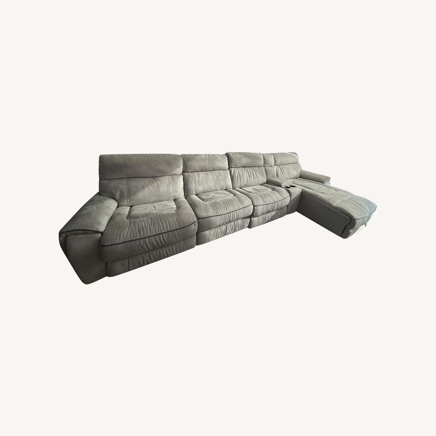 5-Piece Sectional with Power Recliners & USB Ports - image-0