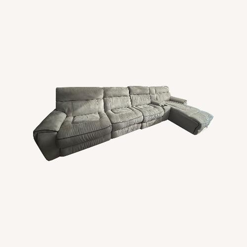 Used 5-Piece Sectional with Power Recliners & USB Ports for sale on AptDeco