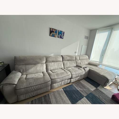Used 5-Piece Sectional with Power Recliners & USB Ports for sale on AptDeco