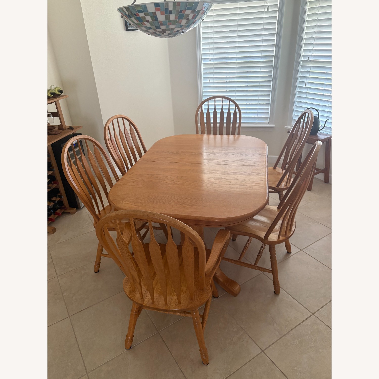 Winners Only Solid Oak Dining Table with 8 Chairs - image-2
