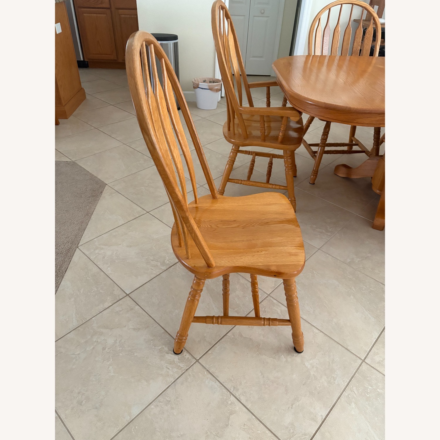 Winners Only Solid Oak Dining Table with 8 Chairs - image-5