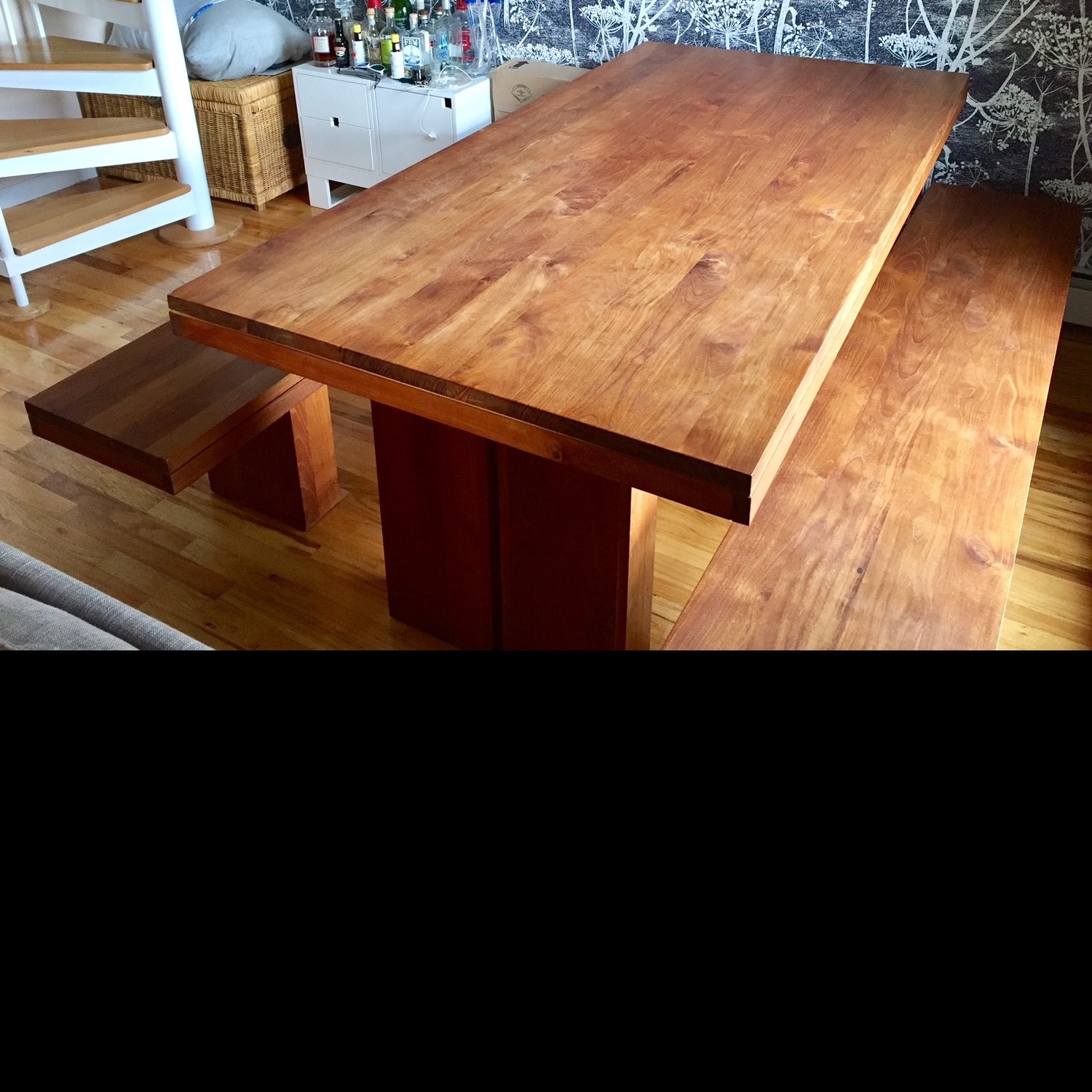 Design Within Reach Dining Table W 2 Benches - image-1