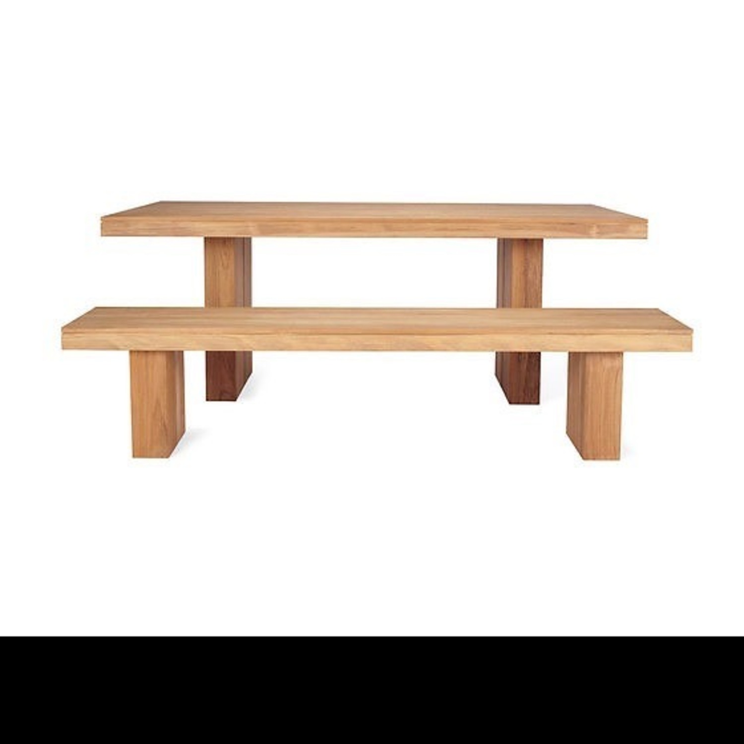 Design Within Reach Dining Table W 2 Benches - image-3